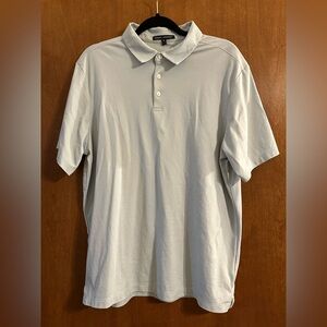 Robert Barakett ~ Short Sleeve Polo Blue XL Light Blue/Grey
